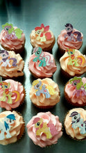 Load image into Gallery viewer, 12 My Little Pony Edible wafer/rice paper cake/cupcake toppers
