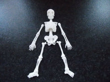 Load image into Gallery viewer, Edible fondant Skeleton for Halloween cake/cupcake toppers
