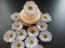 Load image into Gallery viewer, 12 x 3D Edible Lilac (b) flowers wafer/rice paper cake/cupcake toppers
