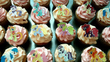 Load image into Gallery viewer, 12 My Little Pony Edible wafer/rice paper cake/cupcake toppers
