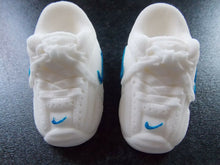 Load image into Gallery viewer, 1 Pair Edible Trainers/Sneaker/shoes/nike fondant cake/cupcake toppers
