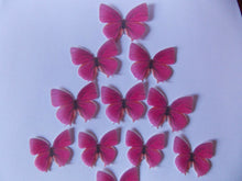 Load image into Gallery viewer, 44 PRECUT Edible Pink(C) wafer/rice paper Butterflies cake/cupcake toppers
