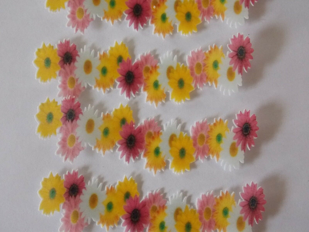 8 Precut Edible Wafer Paper Flower Garland cake and cupcake toppers (3)