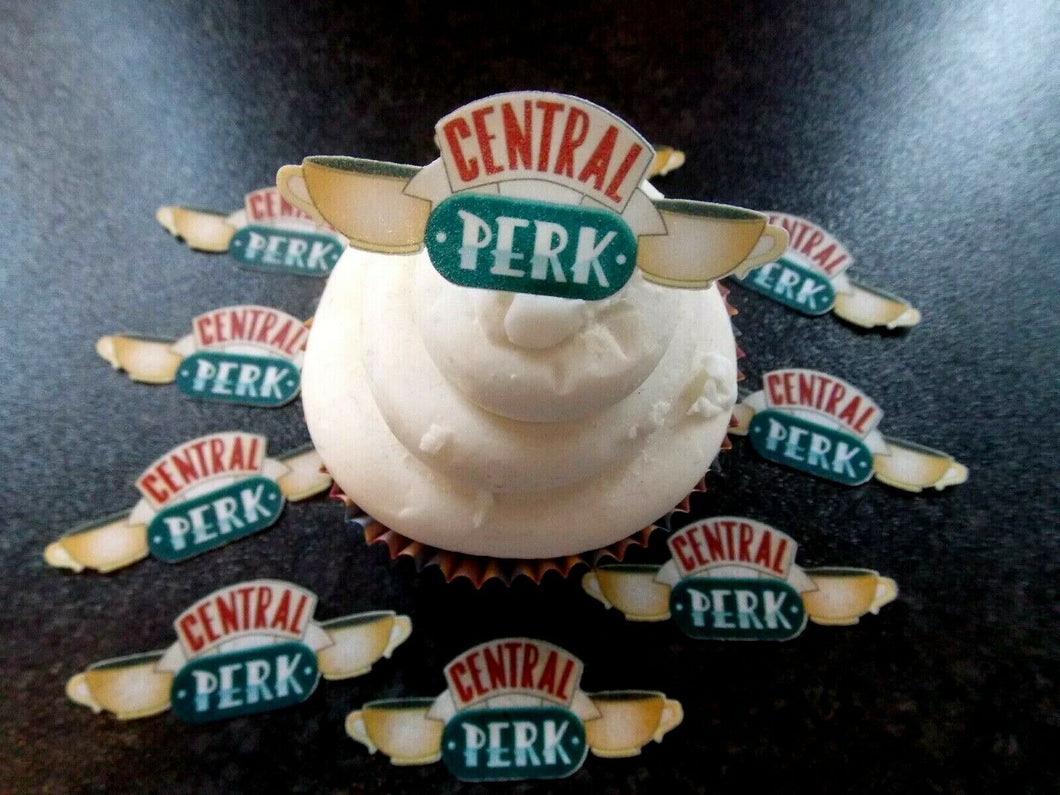 16 PRECUT Edible Friends Central Perk wafer paper cake/cupcake toppers