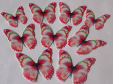 Load image into Gallery viewer, 36 PRECUT Edible Pink Butterfly wafer/rice paper cake/cupcake toppers(a)
