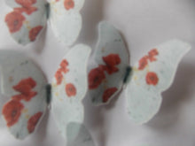 Load image into Gallery viewer, 12 PRECUT Edible Poppy wafer paper Butterflies cake/cupcake toppers
