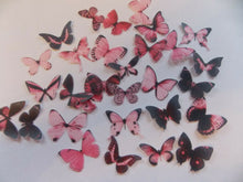 Load image into Gallery viewer, 30 PRECUT Small Pink Edible Butterflies cake/cupcake/cake pop toppers (2)
