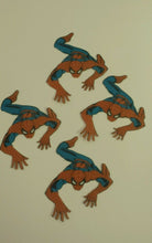 Load image into Gallery viewer, 12 **PRECUT** Spiderman Edible wafer/rice paper cake/cupcake toppers
