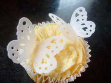 Load image into Gallery viewer, 12 Edible Butterflies cake/cupcake toppers wedding/birthday PRECUT
