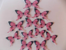 Load image into Gallery viewer, 50 PRECUT Edible Pink(B) wafer/rice paper Butterflies cake/cupcake toppers
