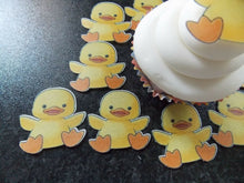 Load image into Gallery viewer, 12 PRECUT  Edible Chick/Chicken Easter wafer/rice paper cake/cupcake toppers
