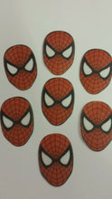 Load image into Gallery viewer, Large Edible precut Spiderman cake and cupcake toppers
