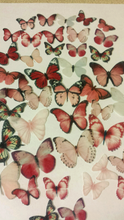 Load image into Gallery viewer, 48 PRECUT Pink Mix Edible wafer/rice paper Butterflies cake/cupcake toppers

