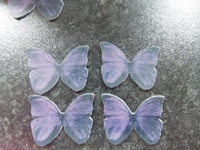 Load image into Gallery viewer, 16 PRECUT Purple Butterflies cake/cupcake toppers
