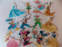 Load image into Gallery viewer, 12 PRECUT Disney Mix Edible wafer/rice paper cake/cupcake toppers
