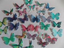 Load image into Gallery viewer, 60 **PRECUT** Mixed Small Edible Butterflies cake/cupcake/cake pop toppers

