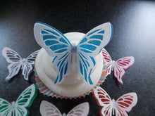 Load image into Gallery viewer, 12 x 3d Edible Butterflies wafer/rice paper cake/cupcake toppers design 2
