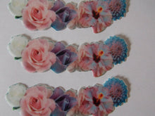 Load image into Gallery viewer, 8 Precut Edible Wafer Paper Flower Garland cake and cupcake toppers (4)
