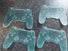 Load image into Gallery viewer, 12 PRECUT Edible PS4 Controllers wafer/rice paper cake/cupcake toppers
