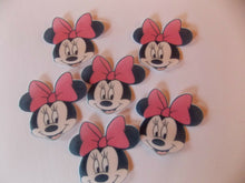 Load image into Gallery viewer, 12 Precut Edible Pink Minnie Mouse for cakes and cupcake toppers
