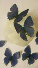 Load image into Gallery viewer, 12 PRECUT Purple(a) Edible wafer/rice paper Butterflies cake/cupcake toppers
