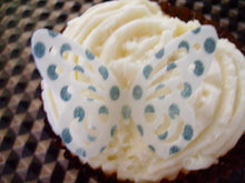 Load image into Gallery viewer, 20 Edible wafer/rice Paper Spotty Butterflies for cakes/Cupcakes
