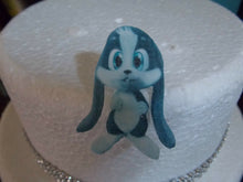 Load image into Gallery viewer, 12 PRECUT  Edible Rabbits wafer/rice paper cake/cupcake toppers
