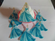 Load image into Gallery viewer, 12 **PRECUT** Cinderella Edible cake/cupcake toppers
