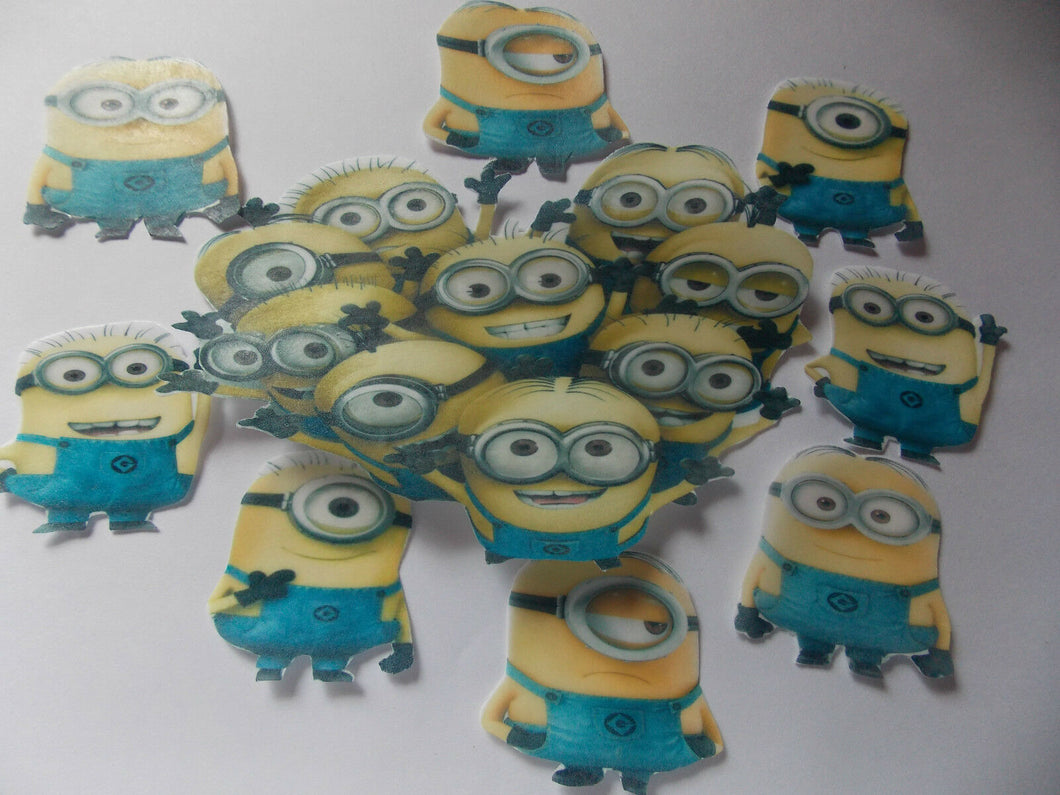 Large Edible precut Despicable Me cake and cupcake toppers