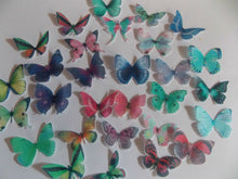 Load image into Gallery viewer, 30 **PRECUT** Mixed Small Edible Butterflies cake/cupcake/cake pop toppers
